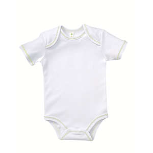 Apples & Oranges Infant Bobbie Zig-Zag Creeper - Dark/All White/Green Grapes