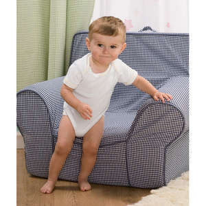Custom Promotional Apples & Oranges Infant Bobbie Zig-Zag Creeper - Dark/All
