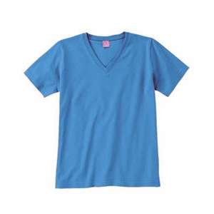 LA T Sportswear Women's Combed Ringspun V-Neck T-Shirt - Dark/Colors Iris