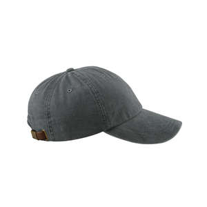 Adams 6-Panel Washed Pigment-Dyed Cap - Dark/All Charcoal