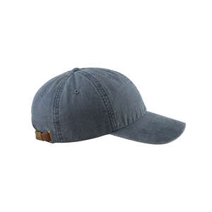 Adams 6-Panel Washed Pigment-Dyed Cap - Dark/All Blue, Midnight