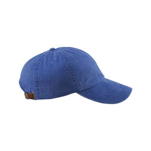 Adams 6-Panel Washed Pigment-Dyed Cap - Dark/All Blue, Royal