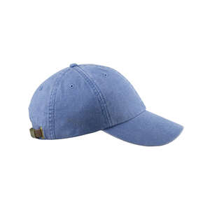Adams 6-Panel Washed Pigment-Dyed Cap - Dark/All Blue, Periwinkle