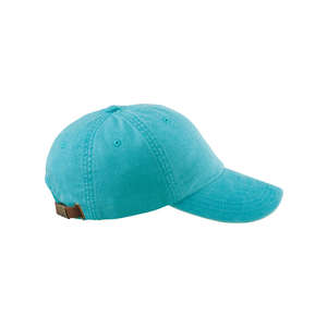 Adams 6-Panel Washed Pigment-Dyed Cap - Dark/All Blue, Caribbean