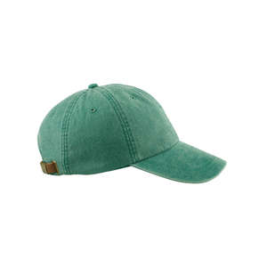 Adams 6-Panel Washed Pigment-Dyed Cap - Dark/All Green, Forest