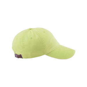Adams 6-Panel Washed Pigment-Dyed Cap - Dark/All Green, Lime