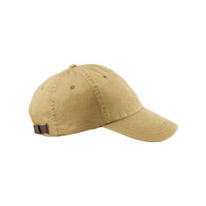 Adams 6-Panel Washed Pigment-Dyed Cap - Dark/All Chamois