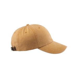Adams 6-Panel Washed Pigment-Dyed Cap - Dark/All Yellow, Mustard