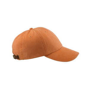 Adams 6-Panel Washed Pigment-Dyed Cap - Dark/All Orange, Tangerine