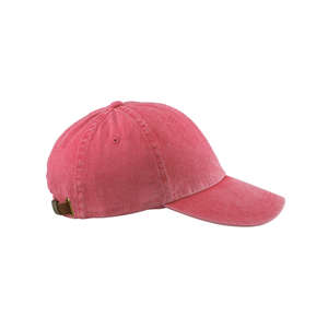 Adams 6-Panel Washed Pigment-Dyed Cap - Dark/All Poppy