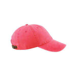 Adams 6-Panel Washed Pigment-Dyed Cap - Dark/All Red, Nautical