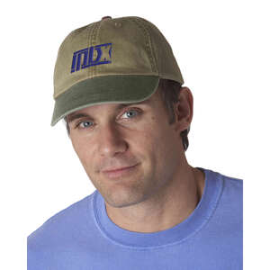 Custom Promotional Adams 6-Panel Washed Pigment-Dyed Cap - Dark/All