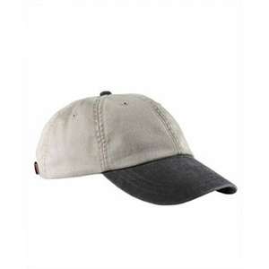 Adams 6-Panel Two-Tone Washed Pigment-Dyed Cap - Dark/All Stone/Black