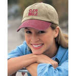 Customized Headwear - Adams 6-Panel Two-Tone Washed Pigment-Dyed Cap - Dark/All