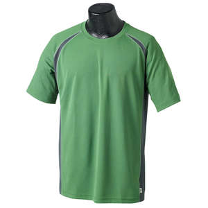 Alo Men's Short-Sleeve Colorblock T-Shirt - Dark/All Green, Leaf/Slate/Gray