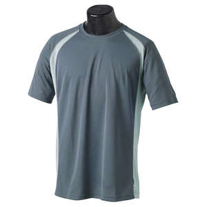 Alo Men's Short-Sleeve Colorblock T-Shirt - Dark/All Slate/Gray/White