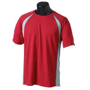 Alo Men's Short-Sleeve Colorblock T-Shirt - Dark/All Red/Gray/Slate