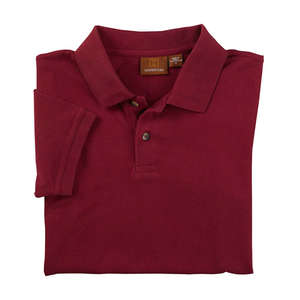 Harriton Youth Short-Sleeve Pique Polo - Dark/All Wine