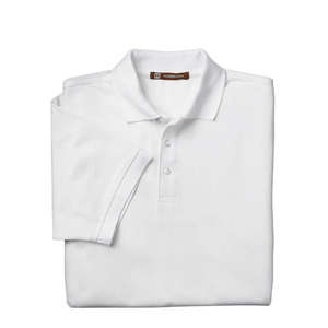 Harriton Men's Easy Blend Polo - Dark/All White
