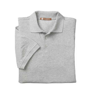 Harriton Men's Easy Blend Polo - Dark/All Gray, Heather