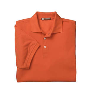 Harriton Men's Easy Blend Polo - Dark/All Orange, Team
