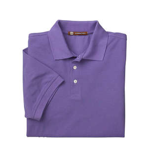 Harriton Men's Easy Blend Polo - Dark/All Purple, Team