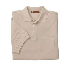 Harriton Easy Blend Polo with Pocket - Dark/All Stone