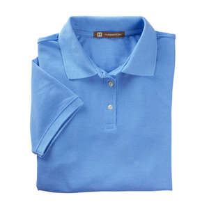 Harriton Women's Easy Blend Polo - Dark/All Blue, Light College