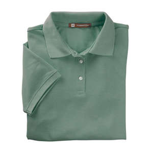 Harriton Women's Easy Blend Polo - Dark/All Dill
