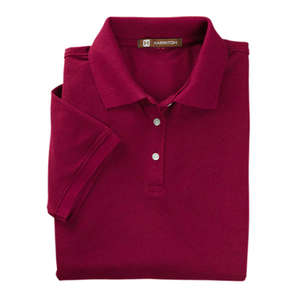 Harriton Women's Easy Blend Polo - Dark/All Wine