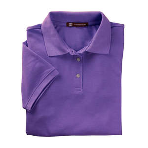 Harriton Women's Easy Blend Polo - Dark/All Purple, Team