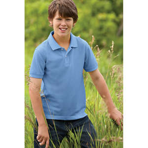 Harriton Youth Easy Blend Polo - Dark/All