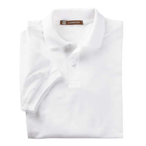 Harriton Youth Easy Blend Polo - Dark/All White