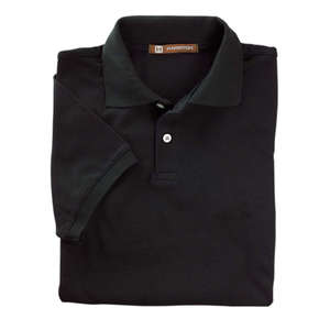 Harriton Youth Easy Blend Polo - Dark/All Black