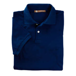 Harriton Youth Easy Blend Polo - Dark/All Blue, Navy