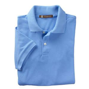 Harriton Youth Easy Blend Polo - Dark/All Blue, Light College