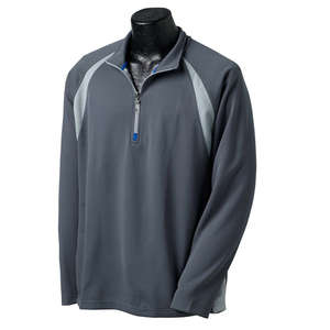 Alo Men's Long-Sleeve Half-Zip Pullover - Dark/All Slate/Gray/Royal