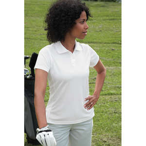 Harriton Women's Polytech Polo - Dark/All