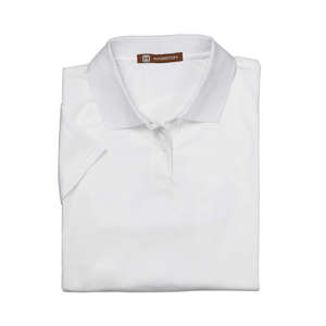 Harriton Women's Polytech Polo - Dark/All White