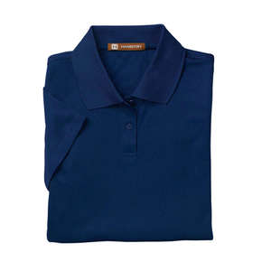 Harriton Women's Polytech Polo - Dark/All Blue, Navy