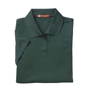 Harriton Women's Polytech Polo - Dark/All Green, Dark