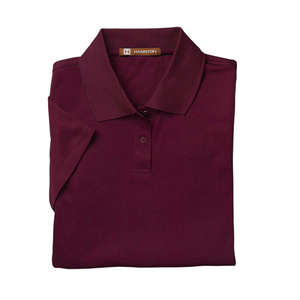 Harriton Women's Polytech Polo - Dark/All Maroon