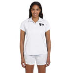 Logo Ladies Golf & Polo Shirts - Harriton Women's Polytech Polo - Dark/All