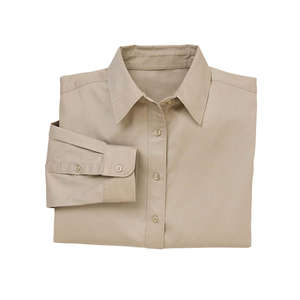 Harriton Women's Millennium Twill Shirt - Dark/All Khaki