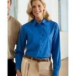 Imprinted Women's Dress Shirts - Harriton Women's Millennium Twill Shirt - Dark/All