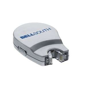 Custom Promotional Retractable DSL Modem Cord - Silver