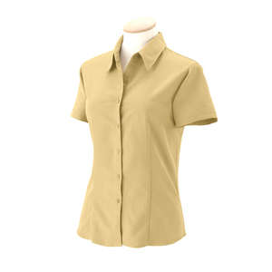Harriton Women's Barbados Textured Camp Shirt - Dark/All Pineapple