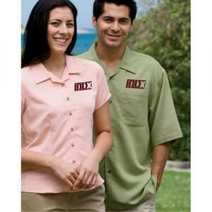 Custom Promotional Harriton Men's Bahama Cord Camp Shirt - Dark/All