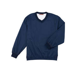 Harriton Athletic V-Neck Pullover Jacket - Dark/All Blue, Navy