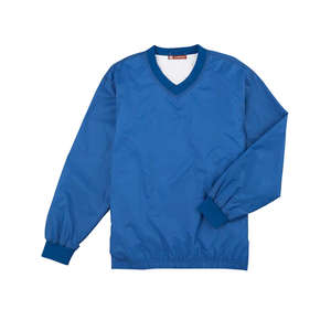 Harriton Athletic V-Neck Pullover Jacket - Dark/All Blue, True Royal